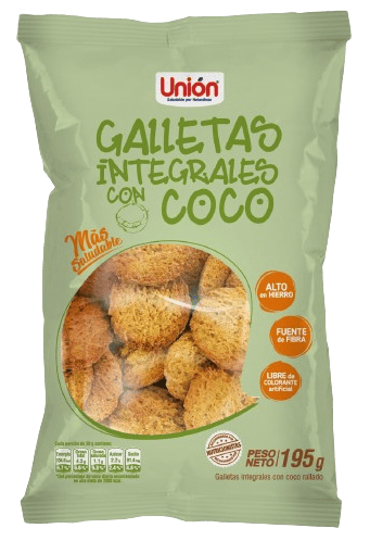 Galletas unión integrales con coco